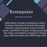 Pendekatan Efektif Untuk Optimalisasi Sekolah Dan Kurikulum Membangun Fondasi Pendidikan Unggul